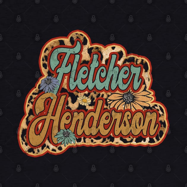 Vintage Fletcher Proud Name Henderson Personalized Birthday Retro by Friday The 13th